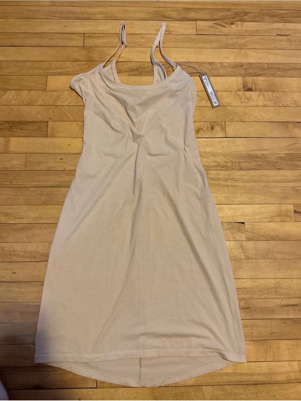 Skims Tank Slip Dress in Light Beige